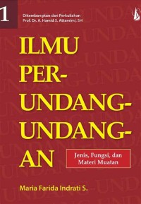 Image of Ilmu Perundang-undangan 1. Jenis, Fungsi dan Materi Muatan.