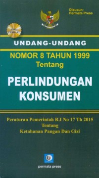 Image of Undang-Undang Nomor 8 Tahun 1999 Tentang Perlindungan Konsumen